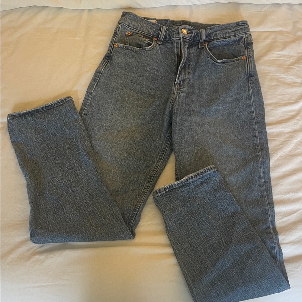 GAP Sky High Straight Denim Jeans